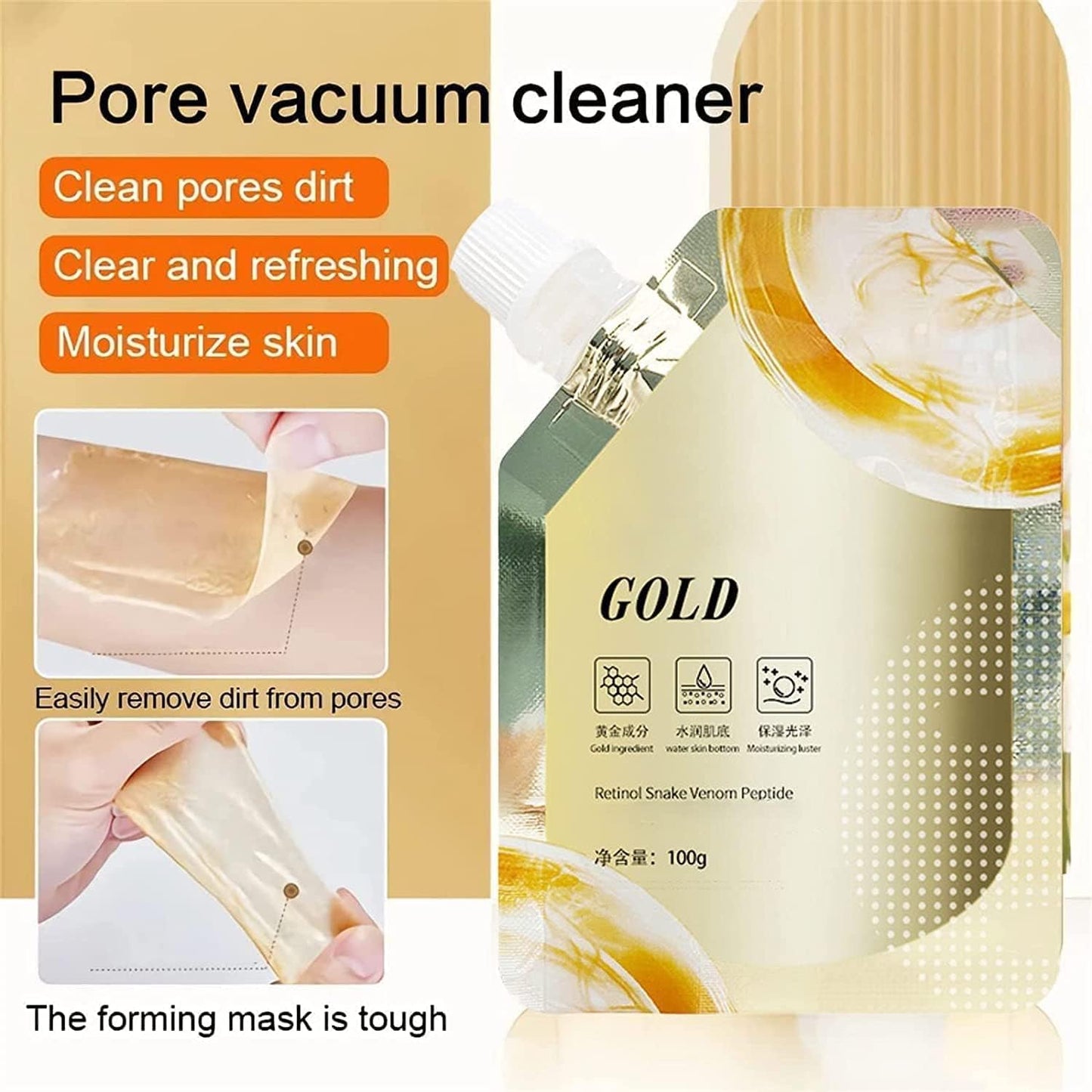 VenomGlow™ - Retinol Infusion Snake Venom Gold Mask 🐍✨ (Buy 1 Get 1 Free🔥🔥)