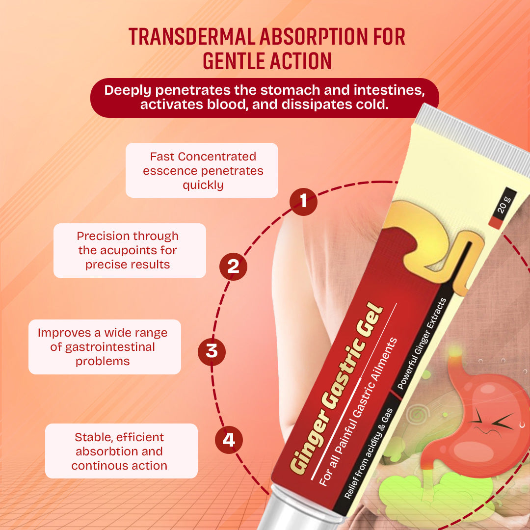 GingerBalm™ - Ginger Gastric Gel for Instant Stomach & Heartburn Relief 🌿✨ (Buy 1 Get 1 Free🔥🔥)