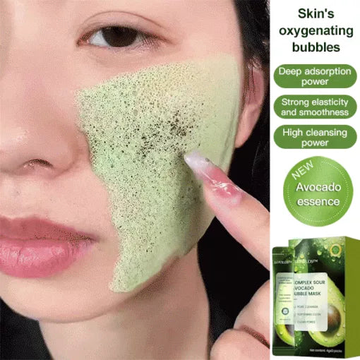 AvocadoGlow™ - Avocado Cleansing Facial Bubble Mask 🥑✨ (Buy 1 Get 1 Free🔥🔥)
