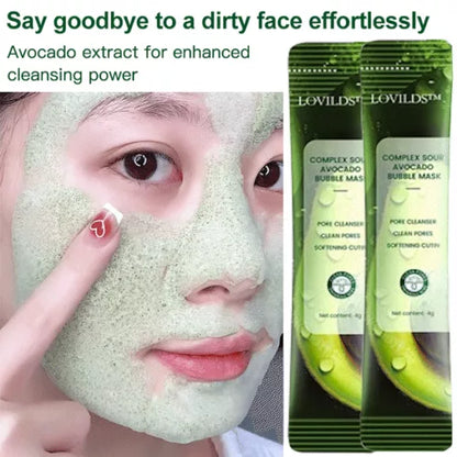 AvocadoGlow™ - Avocado Cleansing Facial Bubble Mask 🥑✨ (Buy 1 Get 1 Free🔥🔥)