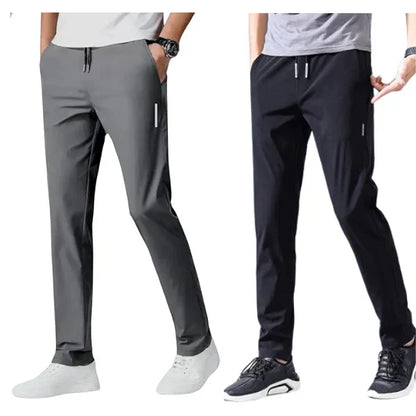 Combo of 2 Men's Sports Regular Fit Lycra Track Pants (Pack of 2)