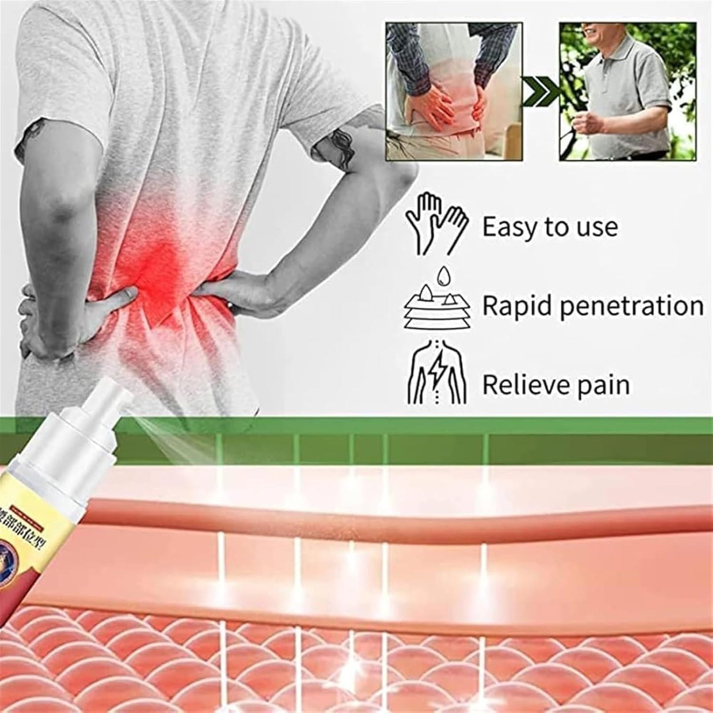 QuickRelief™ - Herbal Back Pain Spray (Buy1 Get 1 Free🔥🔥)