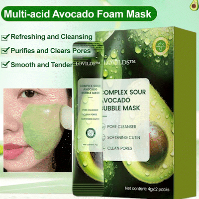 AvocadoGlow™ - Avocado Cleansing Facial Bubble Mask 🥑✨ (Buy 1 Get 1 Free🔥🔥)