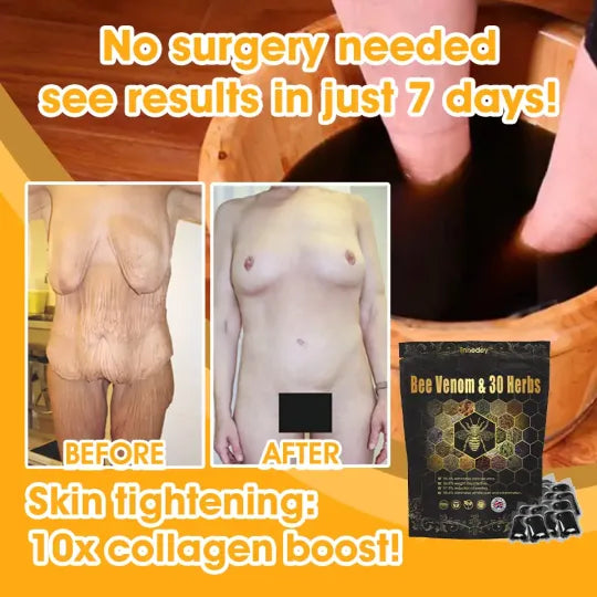 Bee Venom & 30-Herb Detox Foot Soak Beads for Body Sculpting (Buy 1 Get 1 Free🔥🔥)