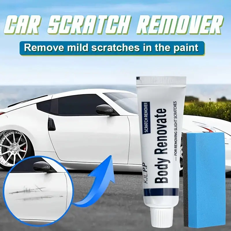 Car Scratch Remover Cream with Free Sponge | Anti-Scratch Solution for Vehicles