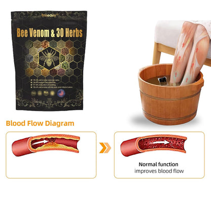 Bee Venom & 30-Herb Detox Foot Soak Beads for Body Sculpting (Buy 1 Get 1 Free🔥🔥)